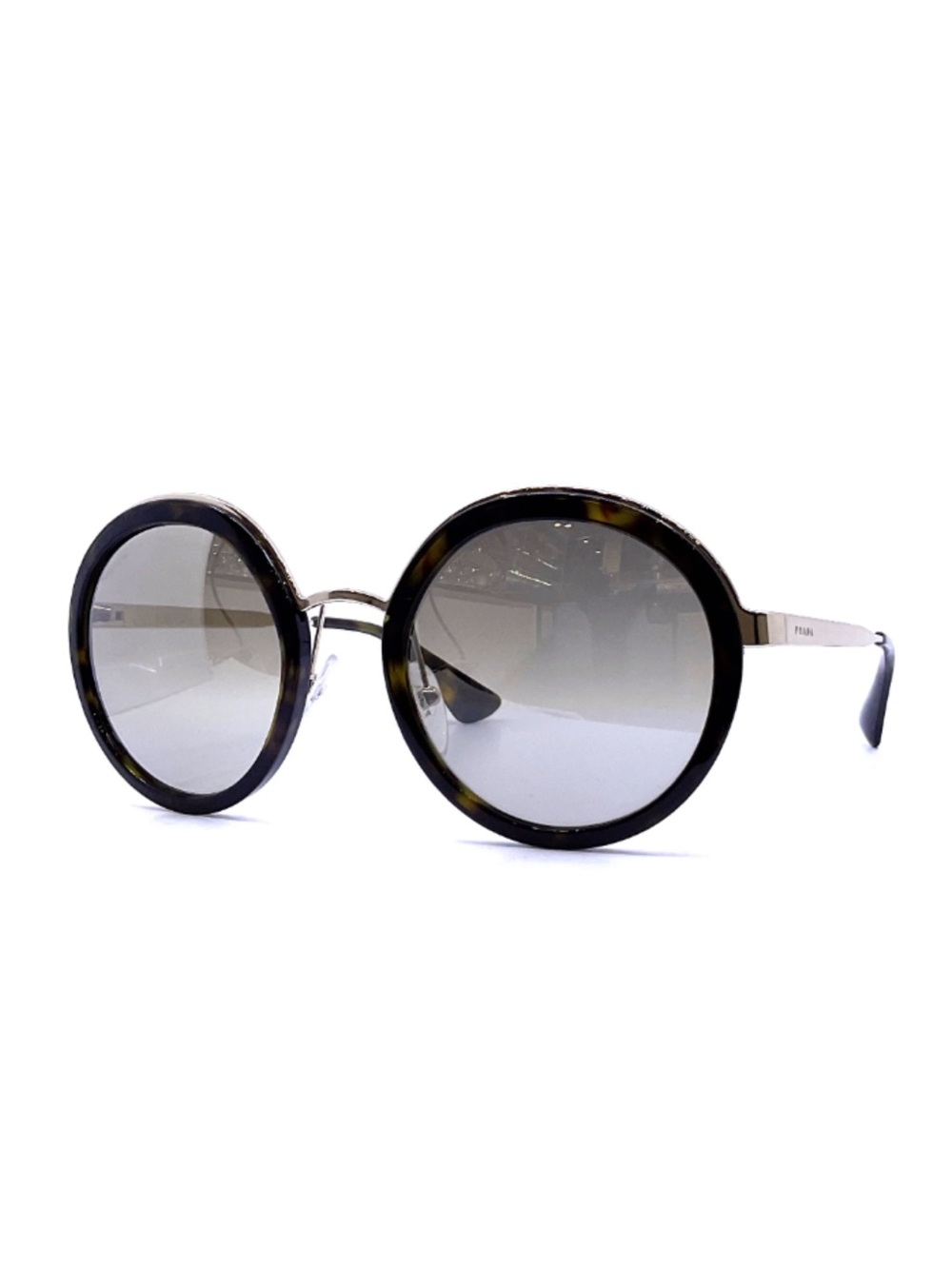 Prada Cinema 50T Tortoise Round Oversized Sunglasses